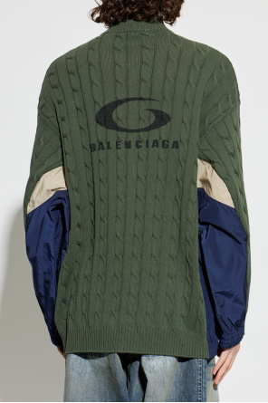 Balenciaga Cardigan made from combined fabrics