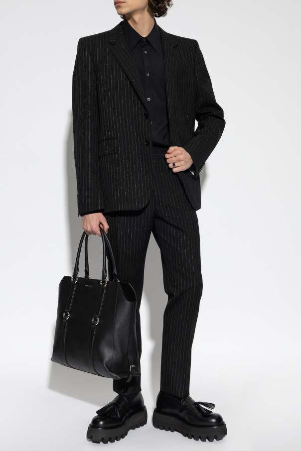 Alexander McQueen Wollblazer mit Lurex-Faden