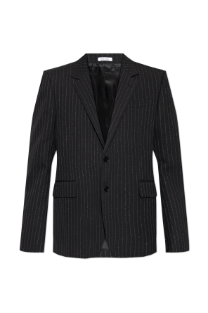 Wool blazer with lurex thread