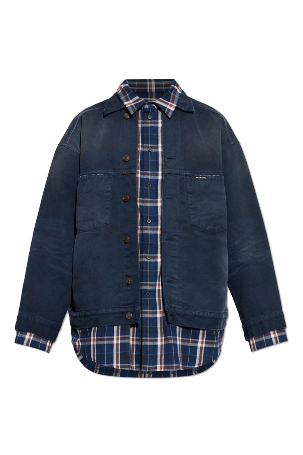 Balenciaga Denim jacket with `vintage` effect