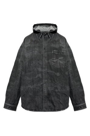 Denim jacket with 'vintage' effect