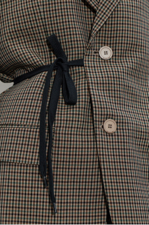 Balenciaga Blazer com padrão aos quadrados