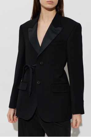 Balenciaga Americana de lana con una sola abertura