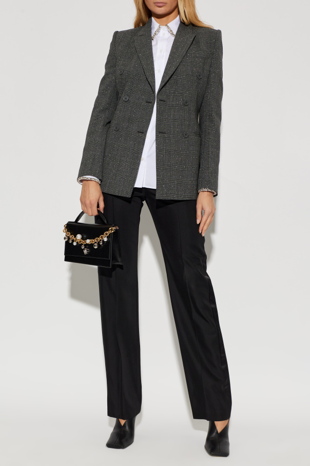 Alexander McQueen Wollblazer mit Karomuster
