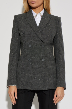 Alexander McQueen Wollblazer mit Karomuster