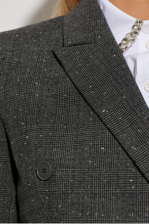 Alexander McQueen Wollblazer mit Karomuster