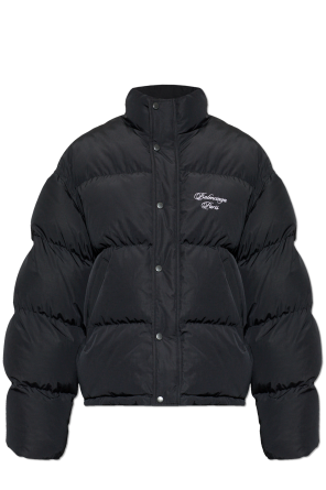 Puffer jacket with logo