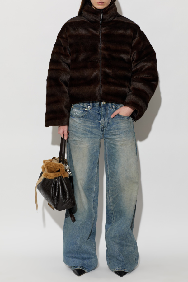 Balenciaga Chaqueta reversible con cuello alto