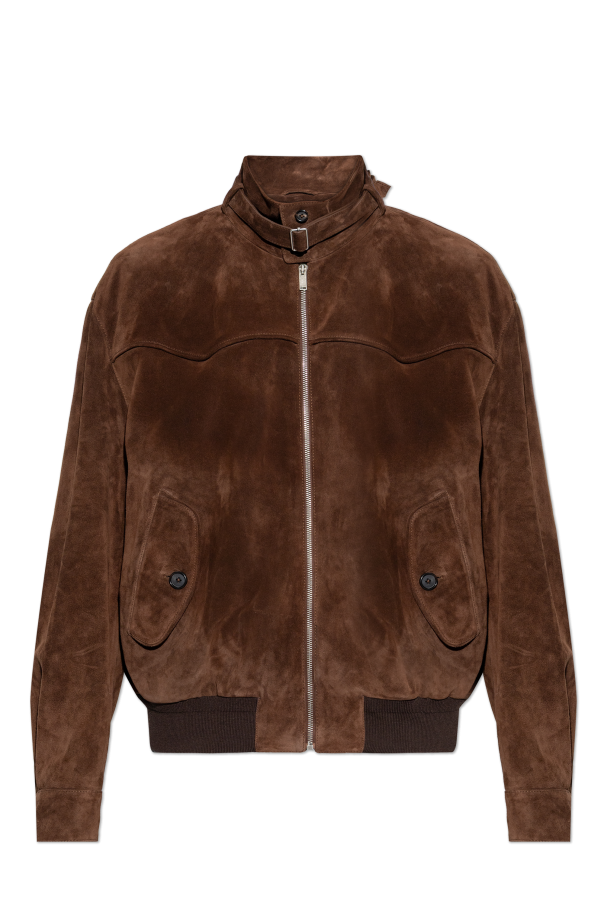 Suede jacket od Alexander McQueen