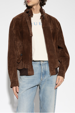 Alexander McQueen Zamszowa kurtka