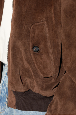 Alexander McQueen Zamszowa kurtka