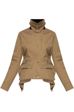 Kurtka z asymetryczną baskinką