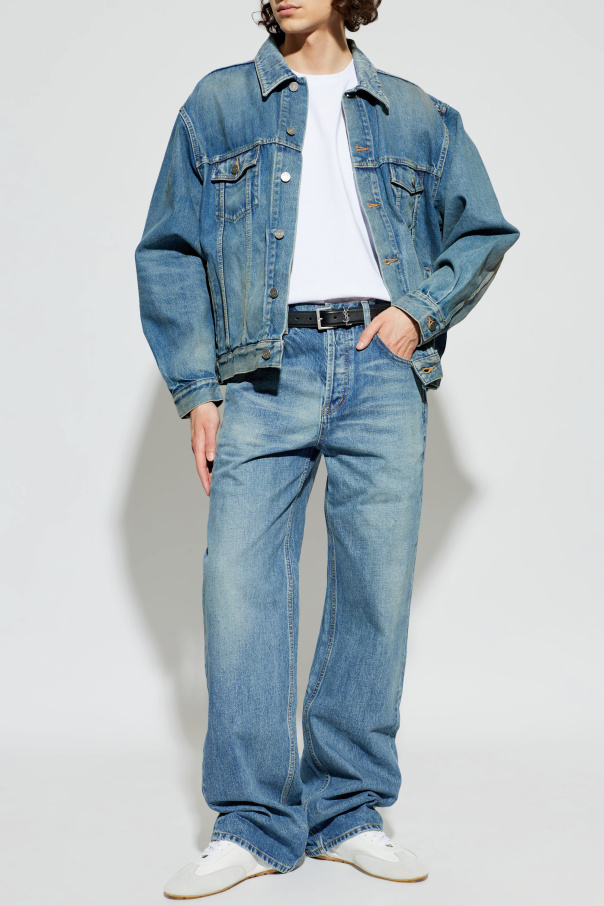 Saint Laurent Jeansjacke mit Taschen