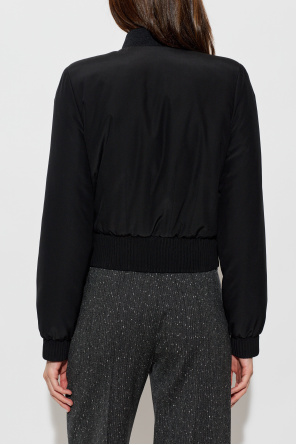 Alexander McQueen Quilted jacket with decorative stitching