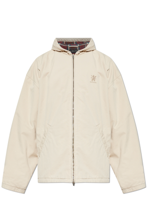 Jacket with embroidered logo