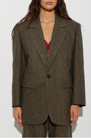 Saint Laurent Wool blazer with ‘herringbone’ motif