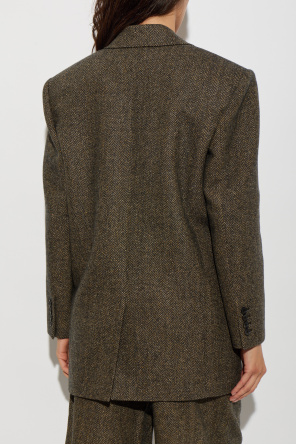 Saint Laurent Wool blazer with ‘herringbone’ motif