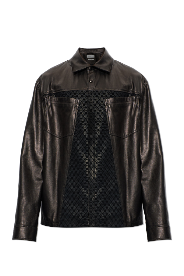 Leather jacket with skull motif od Alexander McQueen