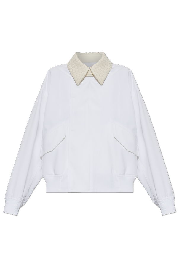 Cotton jacket with collar od Bottega Veneta