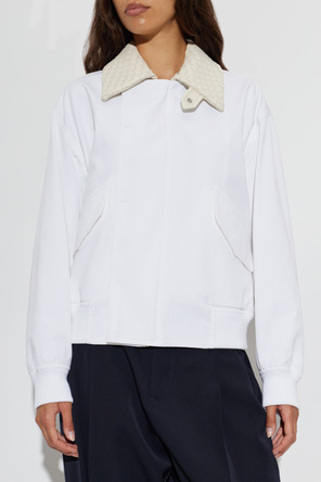 Bottega Veneta Chaqueta de algodón con cuello