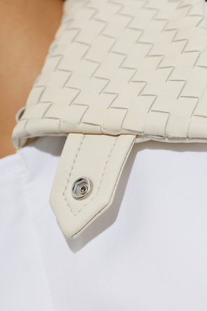 Bottega Veneta Chaqueta de algodón con cuello