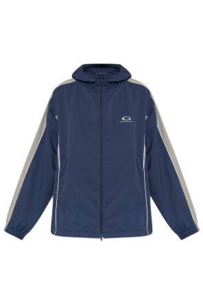 Jacket with embroidered logo