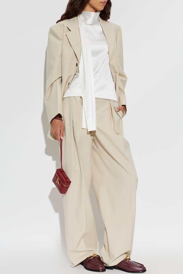 Bottega Veneta Americana de lana con solapas abiertas