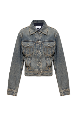 Denim jacket with 'vintage' effect