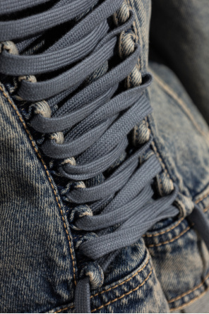 Alexander McQueen Denim jacket with 'vintage' effect