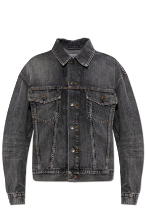 Denim jacket with logo