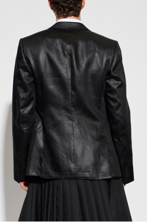 Alexander McQueen Linen blazer with double vent