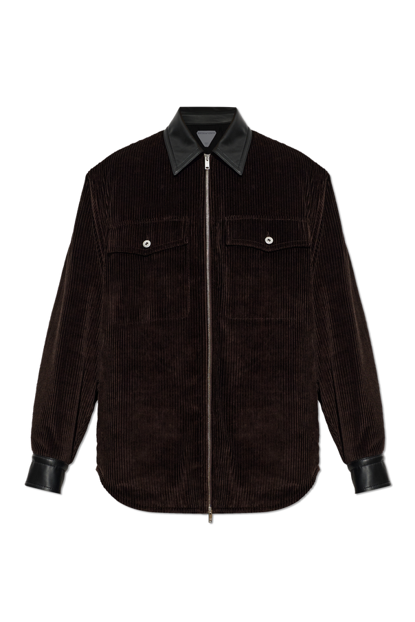 Quilted jacket with collar od Bottega Veneta
