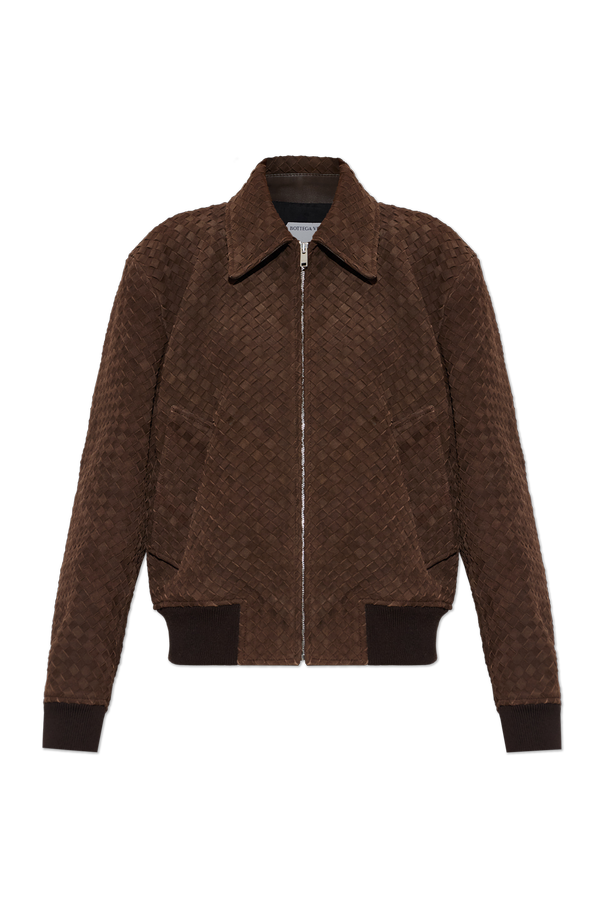 Leather 'bomber' jacket od Bottega Veneta