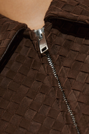 Bottega Veneta Chaqueta de cuero tipo ‘bomber’