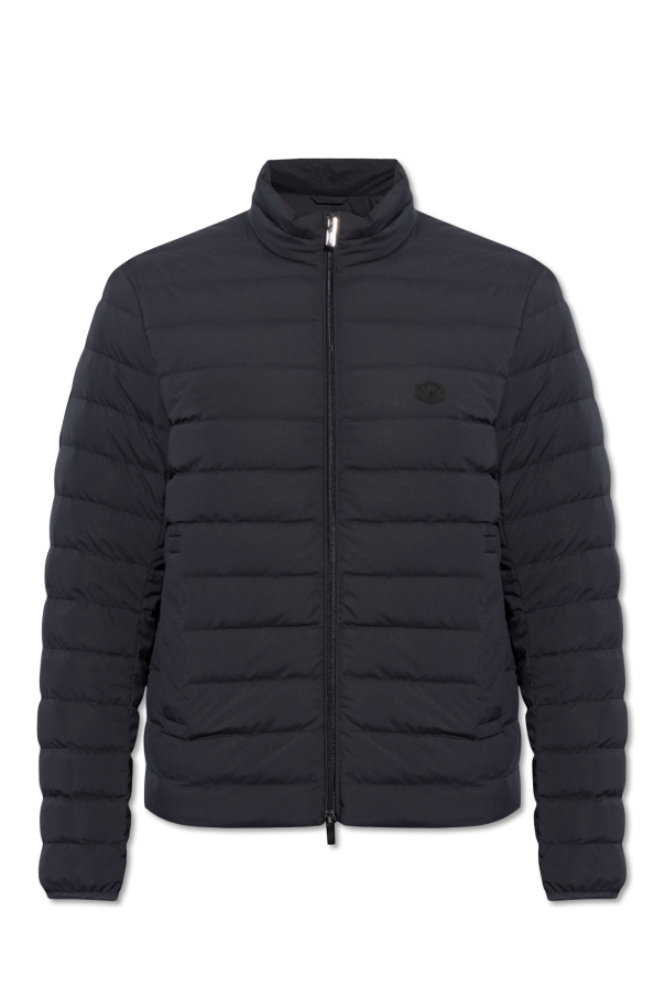 Emporio Armani Quilted jacket with standing collar