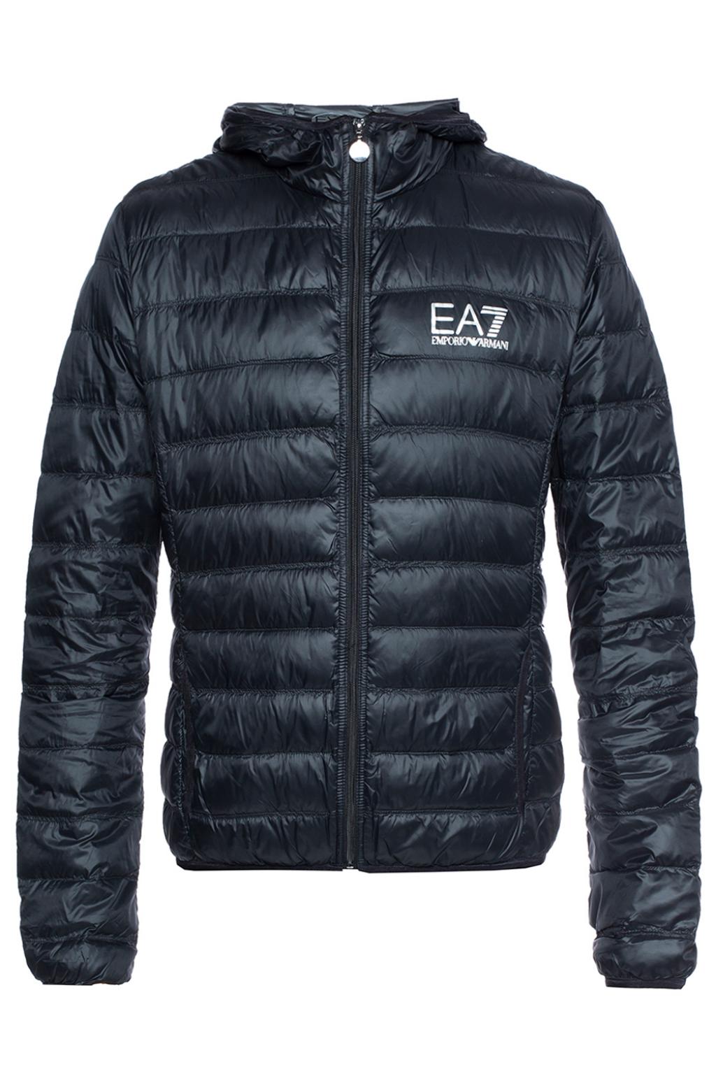 Black Hooded jacket EA7 Emporio Armani - EdifactoryShops Armenia - kate  middleton armani suit rupert sanderson pumps