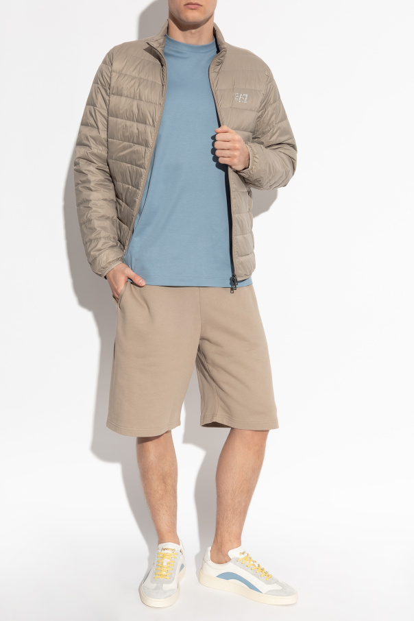 EA7 Emporio Armani Down jacket with stand-up collar