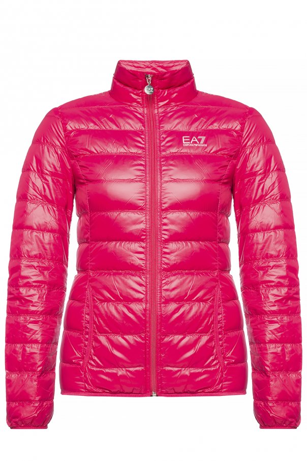 ea7 quilted down jacket