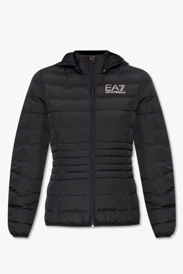 EA7 Emporio Orange armani Quilted jacket with logo