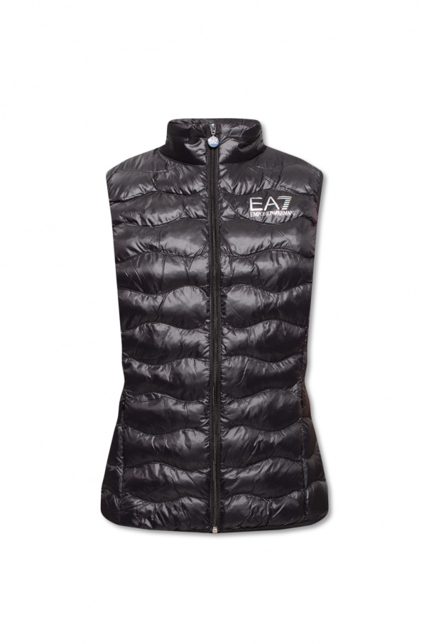 Emporio Armani blouson zip-up jacket Insulated vest with logo
