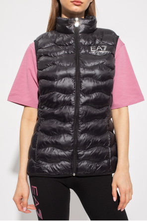 Emporio Armani blouson zip-up jacket Insulated vest with logo