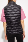 Emporio Armani Black Blazer With Frontal Pocket Ocieplana kamizelka z logo