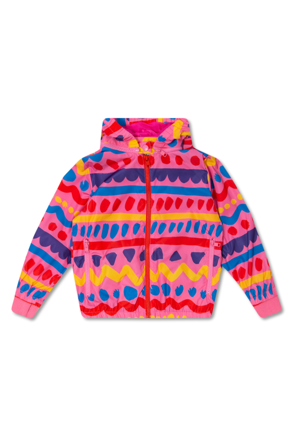 Stella McCartney Kids Wednesday's Girl Felpa con cappuccio corta con zip e stella ricamata in coordinato