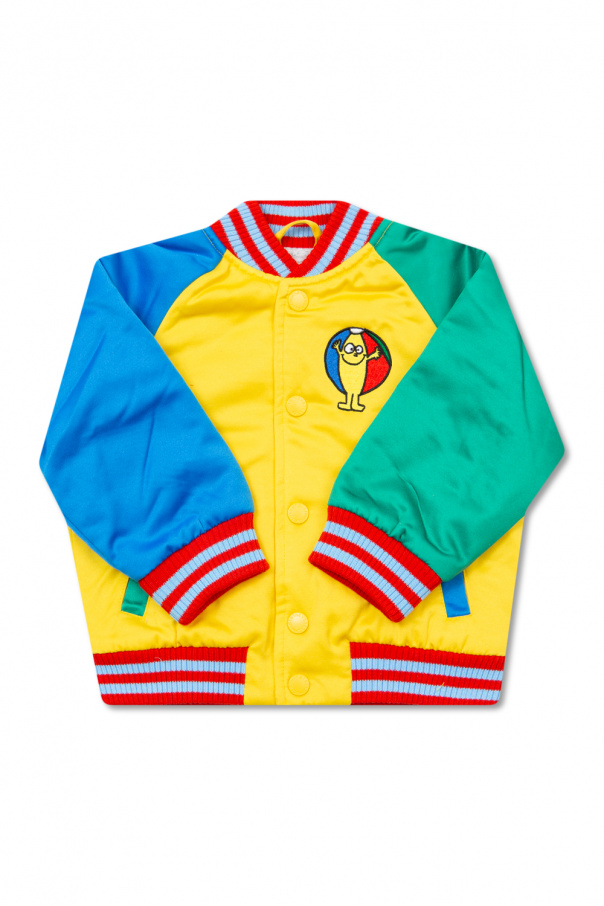 Stella McCartney Kids Satin bomber PPR