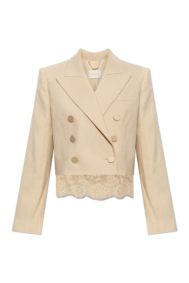 Wool Blazer with Lace Trim od Zimmermann