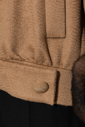 Valentino Garavani Wool jacket with fur cuffs