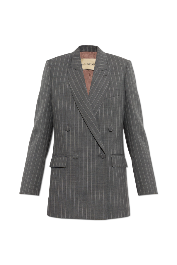 Double-breasted pinstripe blazer od Valentino Garavani