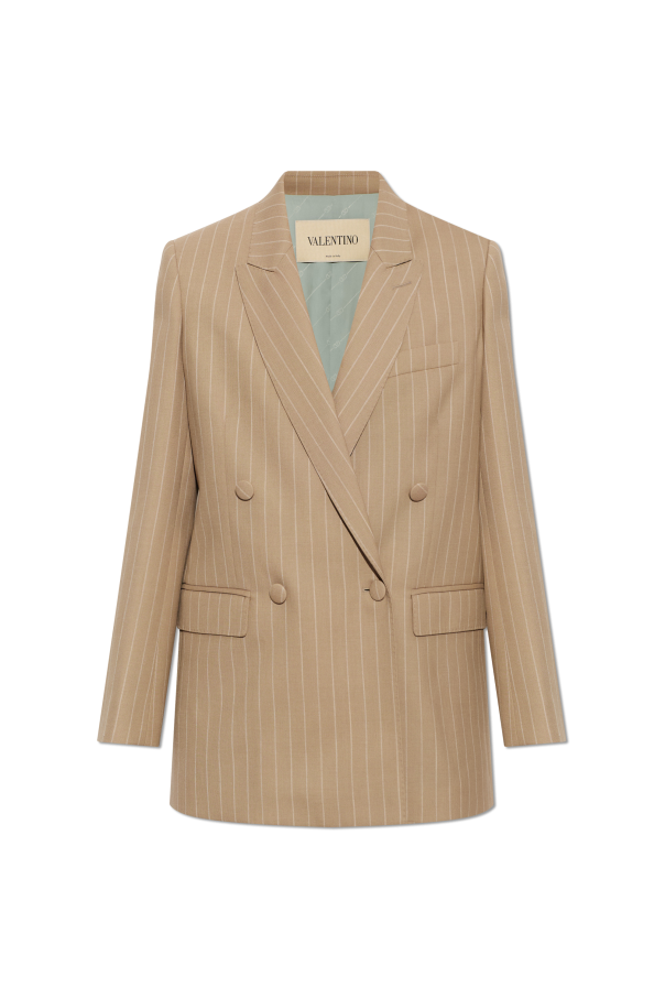 Double-breasted pinstripe blazer od Valentino Garavani