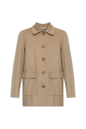 Chaqueta de lana con bolsillos