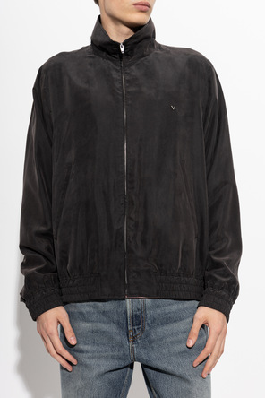 Valentino Garavani Silk jacket with a stand-up collar